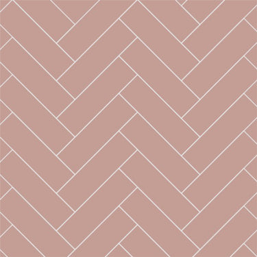 Antique Rose Herringbone Tile Multipanel Wall Panel